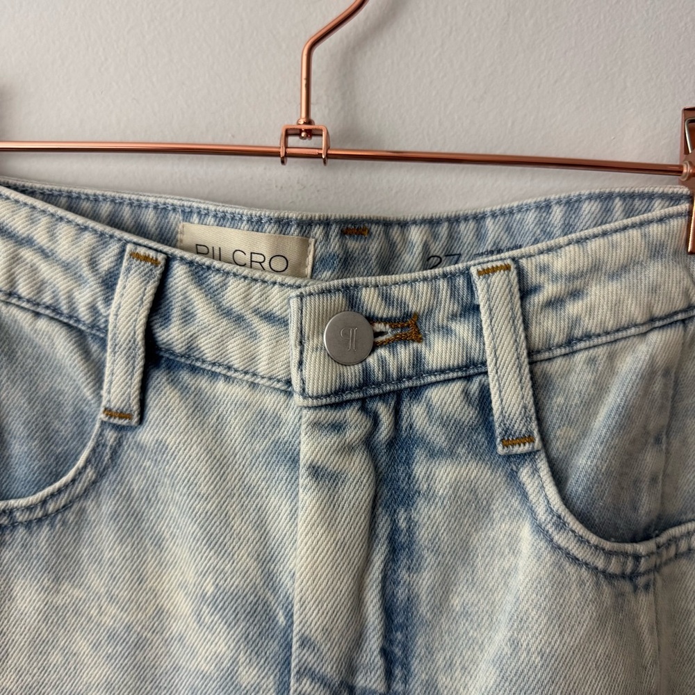 Anthropologie The Kenna Mid-Rise Heritage Barrel Jeans by Pilcro size 27 - Picture 6 of 8